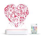 0331 Aloka Love Heart Starlight Led Light With Remote 5060512510331