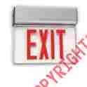 04318-su Sunlite Exit Edge Su 1f Rm Wh Em Lit Series Light Fixture 653703043180