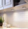 1000468981 Commercial Electric Led White Puck Light Kit Battery New