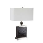 31123lbr 102068 Id 25 Lamp Nickel Black . Finish Table