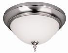 461638 11 120839 Satin 2 . Montpellier Light Id Nickel Flushmount Fixture