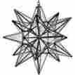 13cg-b Moravian Star Pendant Light Clear Glass Bronze Frame 18