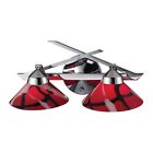 2mar 1471 Elk New Refraction 2 Bulb Vanity Light Bathbar Polished Chrome 748119004297