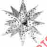 15ss Moravian Star Light Pierced Tin Silver 18 2nd