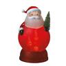 16183044 Midwest Frosted Santa Christmas Tree Rotating Candy Image 762152210507