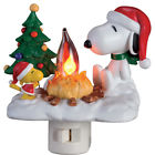 165013 New Peanuts Snoopy Woodstock Flickering Glowing Campfire Christmas 840013301714