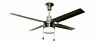 16900 Litex Urbana Brushed Chrome Ceiling Fan With Led 080629169005