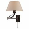 17026-1 Elk Lighting Elysburg Swing Arm Wall Sconce Aged Bronze