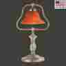 17830 The Renovators Supply Table Lamp Amber Antique Brass 17 H 096962375720