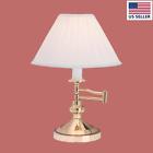 19791 The Renovators Supply Table Lamp Bright Brass Eggshell Shade 15 H 096962383817