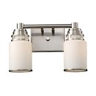 11265 2 Bulb Bryant Nickel Vanity Satin - Light Bathbar