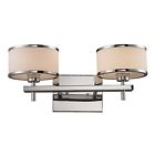 11416 - 2 Utica Chrome Bulb Light Vanity Bathbar Polished