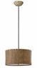 21935 Uttermost Country Rustic Light Pendant Antiqued Burlap Weave 792977219355