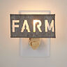 25-066 Park Designs Farm Night Light Galvanized Metal By 762242434493