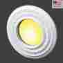 25449 The Renovators Supply 3 Spot Light Trim Medallions 4 Id White Urethane Set Of 096962418670