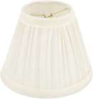 2609-62 Darice Pleated Cloth Covered Lampshade Ivory 082676705939