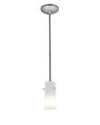 28030-2r-bs-opl Access Lighting Cylinder Glass Pendant Rods Fluorescent Brushed 641594167825