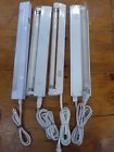 283501 Unbranded Set Of 4 Under Cabinet Case Lights With Bulbs Euc