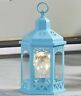 2840652 Afoyft Teal Blue Decorative Lighted Lantern Fairy Lights Home Decor