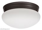 10976 2x Lithonia M2 Ceiling Light Mount Bronze Bz Flush Mushroom