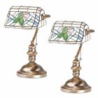 30778 The Renovators Supply Bankers Lamps Stained Glass Antique 096962419462
