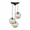31753-3 Elk Lighting Vines Light Multi Pendant Bronze 748119137223