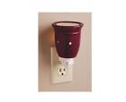 32263424 Darice Decorative Burgundy Red Ceramic Wax Warmer Night 715833007903