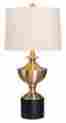3434643 W-1498 Fangio Lighting Table Lamp In Antique Brass And Black Finish Id 083086086274