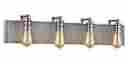 3459686 15923 4 Elk Lighting 4-light Vanity In Weathered Zinc And Polished Nickel Finish Id 748119101279