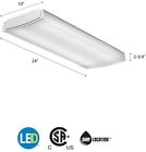 3460 Led Light Fixture White Wrap Flush Mount Acrylic 654409703460