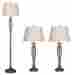W-1011pw 3460527 Fangio Lighting 3-pc Lamp Set In Painted Pewter Finish Id 083086087431