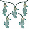 34616045 Kurt Adler Blue Clear Incandescent Glittered Party Seahorse 195583289741