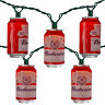 34616047 Kurt Adler Red Budweiser Can Party Lights Ft 086131258251