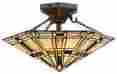 3473967 C71393 Lite Source Semi-flush Mount In Dark Bronze Finish Id 088675497202