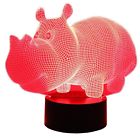 3d596 Hguangs Lamp Hippo Shape Night Optical Illusion Light 608307606026