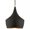 41186-04 Livex Lighting Black Single Light Mini Pendant 847284061309