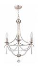 3374205 423-sa Crystorama 3-light Mini Chandelier 633779017667