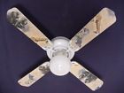 42fan-ani-asez Ceiling Fan Designers New African Safari Elephant Zebra In