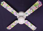 42fan-kids-plhf Ceiling Fan Designers New Peace Love Happy Face Flowers