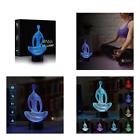 432168442 Dnny Meditation Illusion Night Lamp Led Light Touch 747100123306