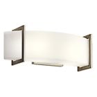 45218ni Kichler Crescent View Vanity Brushed Nickel White 783927306065