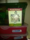 464418 Cracker Barrel Old Country Store Christmas Church Plaid Tidings Porcelain