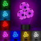 47303 New Nightlights Night Light Football Led Illusion Desk Lamp Color