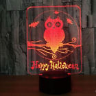 4894697266339 Unbranded Halloween Owl Colors Changing Decorative Light Transparent