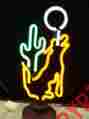 4coyot Neonetics Business Signs Coyote Moon Cactus Neon Sign Sculpture 400008028653