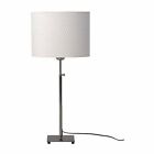 500.291.62 Ikea Alang Nickel Plated Table Lamp White New Free Shipping