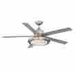 52-450-5sv-sn Savoy House Bancroft 5-blade Ceiling Fan 52 With Light Remote