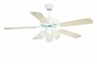 52-eup-5rv-sn 52-eup-5rv-wh Savoy House 52-inch Ceiling Fan White Finish With Light Kit