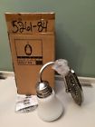 5261-84 Silver Wall Nickel Frosted Lavery Tulip Minka Chrome Sconce Shade