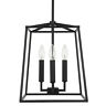 537641mb Capital Lighting Thea Light Taper Candle Pendant Black 841740149754